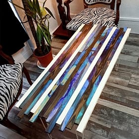 Table lames de bois B2