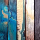 Table lames de bois A1