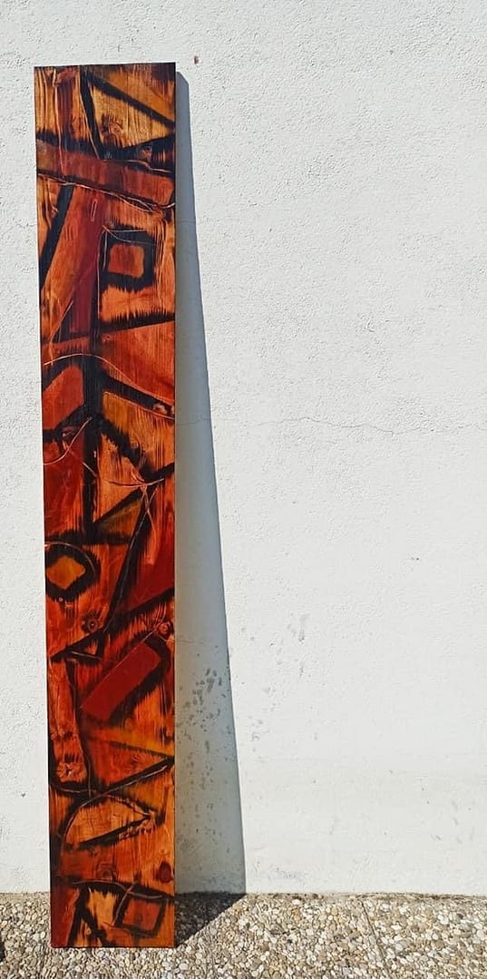 Rest la Maloya_350x40cm_technique mixte_Vendu