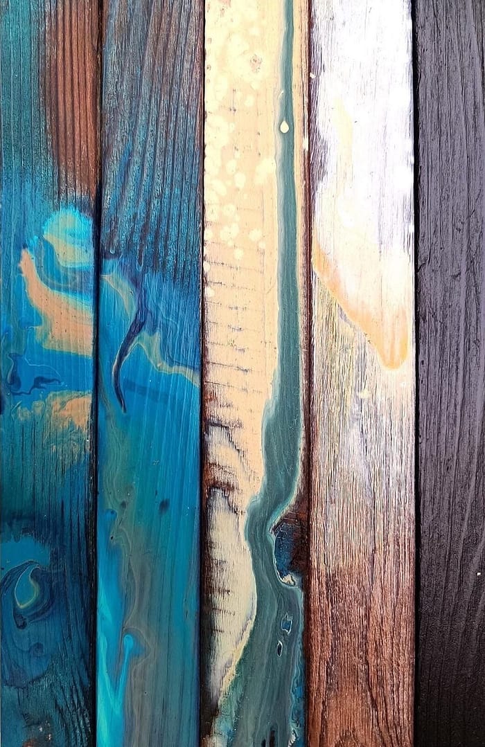 Table lames de bois A1